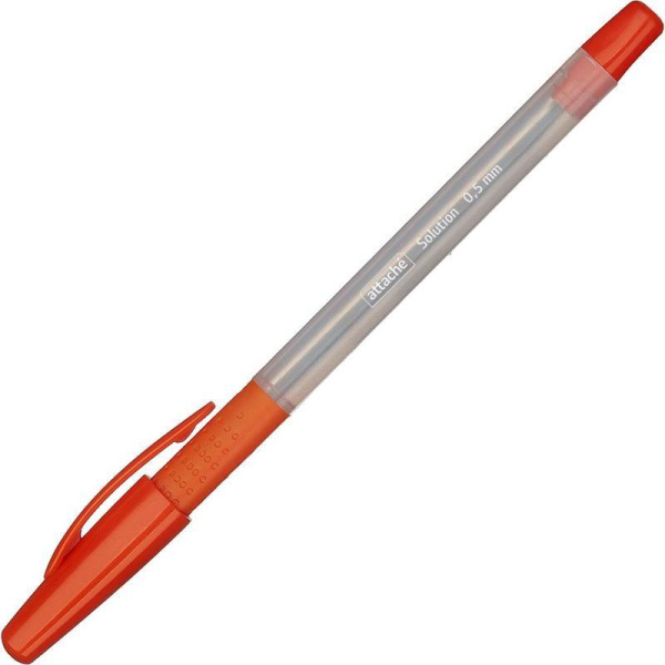 Ручка шариковая Attache Solution синяя (толщина линии 0.5 мм)