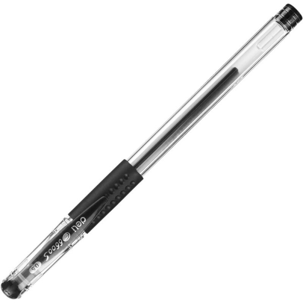 Ручка гелевая неавтоматическая Deli Daily черная (толщина линии 0.35 мм)