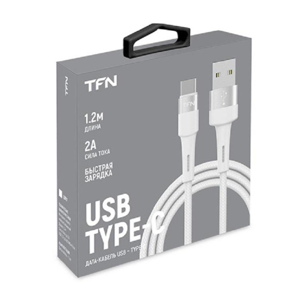 Кабель TFN USB A - USB Type-C 1.2 метра (TFN-C-ENV-AC1MWH)