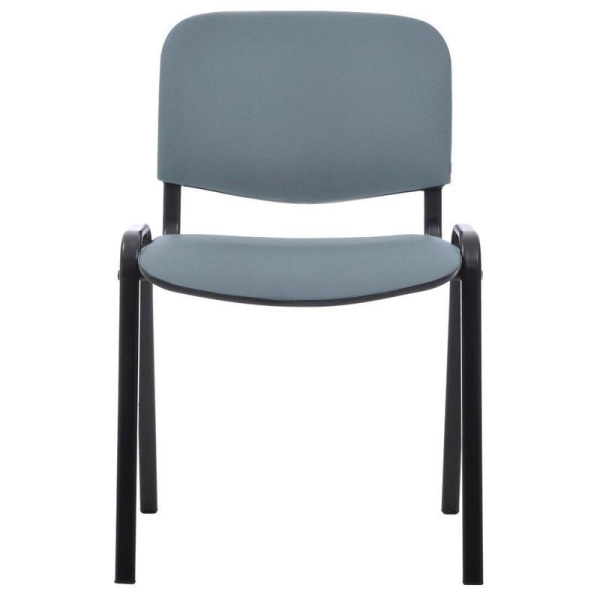 Стул офисный Easy Chair Изо серый (искусственная кожа, металл черный)