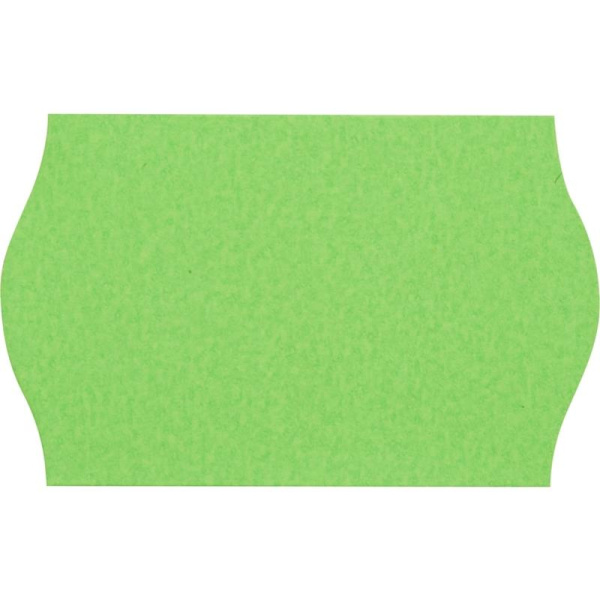 Этикет-лента волна зеленая 26х16 мм (10 рулонов по 1000 этикеток)