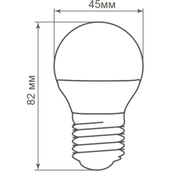 Лампа светодиодная Feron LB-38 5 Вт Е27 G45 4000 К 420 Лм (25405)