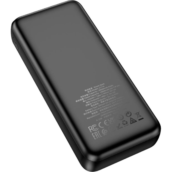 Внешний аккумулятор (power bank) Hoco J111A Smart 20000 мАч черный  (J111A SMART BLACK)