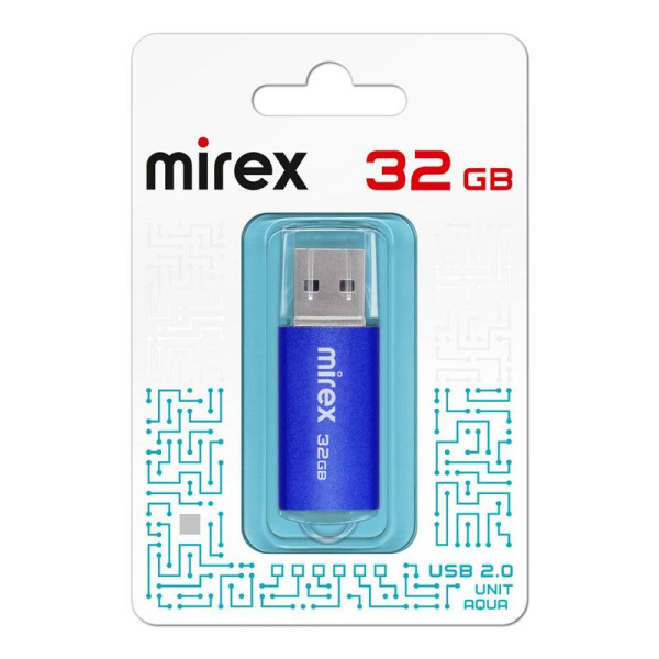 Флешка USB 2.0 32 ГБ Mirex Unit (13600-FMUAQU32)