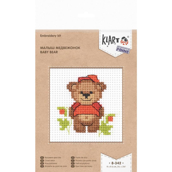 Набор для вышивания Klart Малыш медвежонок