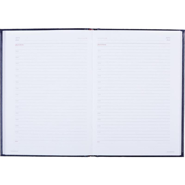 Ежедневник недатированный Attache Ideal балакрон А5 136 листов синий  (145x205 мм)