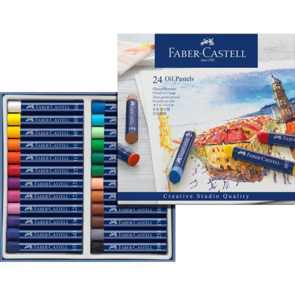 Пастель масляная Faber-Castell Oil Pastels 24 цвета