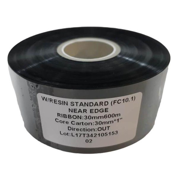 Риббон Wax/Resin Standart black 30 мм х 600 м OUT (диаметр втулки 25.4  мм)