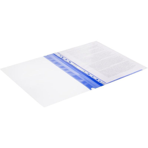 Скоросшиватель пластиковый Attache Элементари до 100 листов синий  (толщина обложки 0.15 мм, 10 штук в упаковке)