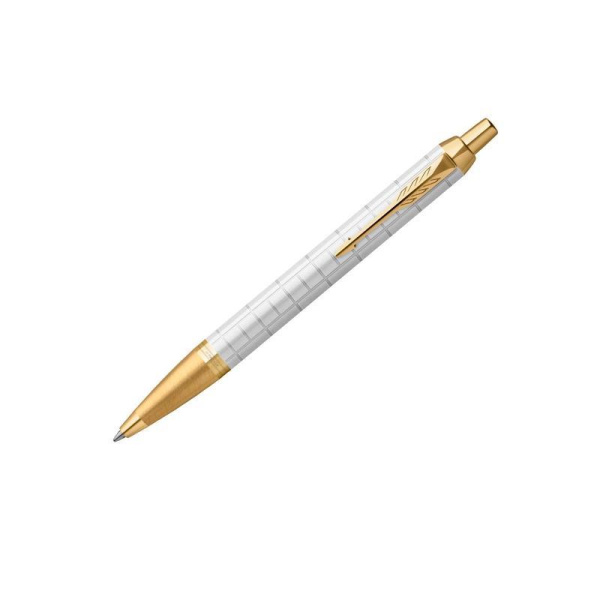 Ручка шариковая Parker IM Premium Pearl цвет чернил синий цвет корпуса белый (артикул производителя 2143643)