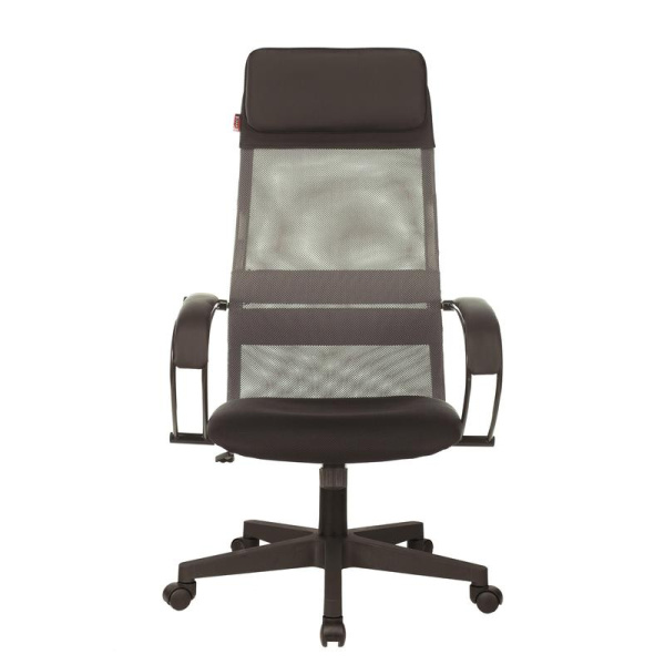 Кресло для руководителя Easy Chair 655 TTW серое/черное (искусственная кожа/сетка/ткань, пластик)