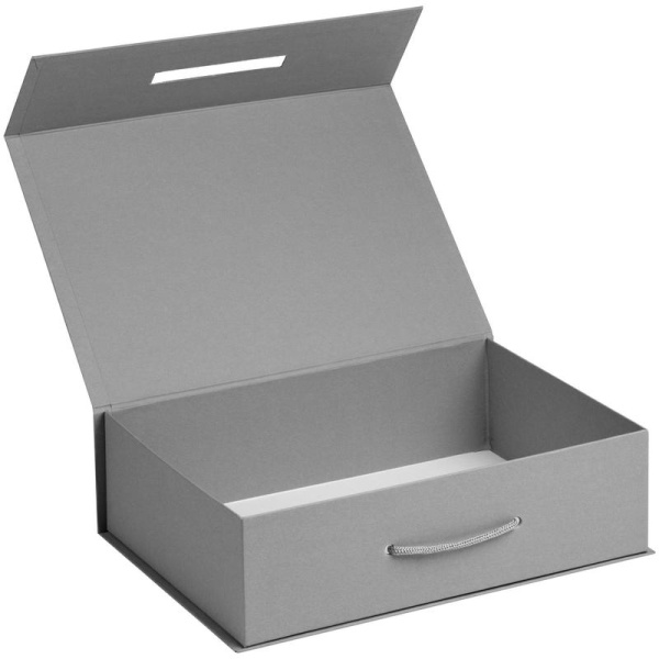 Коробка подарочная Case серая 33.8х23.2х9.4 см