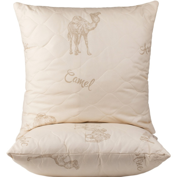 Подушка Эльф Верблюжья шерсть 68х68 см холфитекс/микросатин Подушка Эльф Верблюжья шерсть 68х68 см холфитекс/микросатин