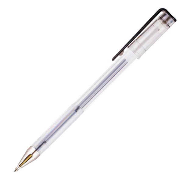 Ручка гелевая неавтоматическая черная (толщина линии 0.4 мм)