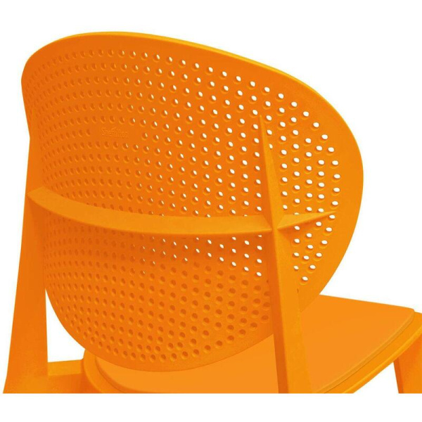 Стул для столовых SHT-S111-P оранжевый (пластик)