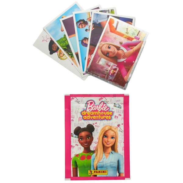 Наклейки детские коллекционные Panini Барби. Приключения в доме мечты (6  штук в пакетике)