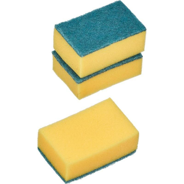 Губки для мытья посуды Paclan Practi maxi поролоновые желтые (3 штукивупаковке)