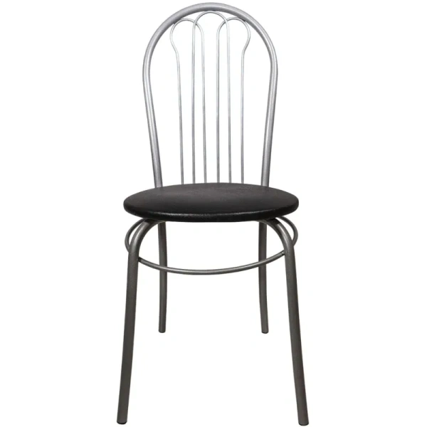 Стул обеденный Тюльпан чёрный (искусственная кожа, металл) Стул обеденный Тюльпан чёрный (искусственная кожа, металл)