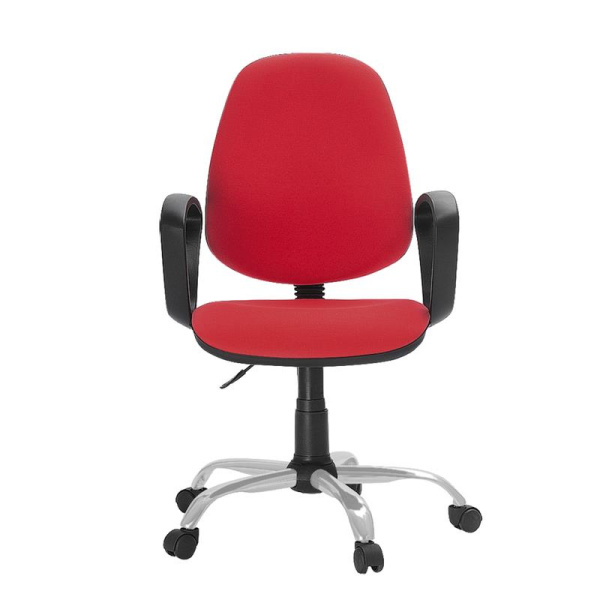 Кресло офисное Easy Chair 222 красное (ткань, металл)