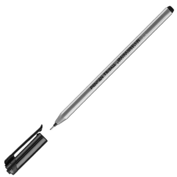 Ручка шариковая Pensan Triball черная (толщина линии 1 мм)