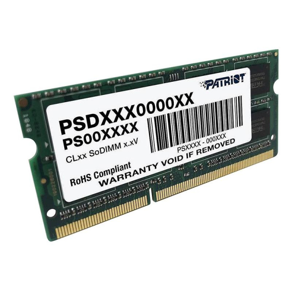 Оперативная память Patriot Memory SL 4 ГБ PSD34G1600L2S (SO-DIMM DDR3)