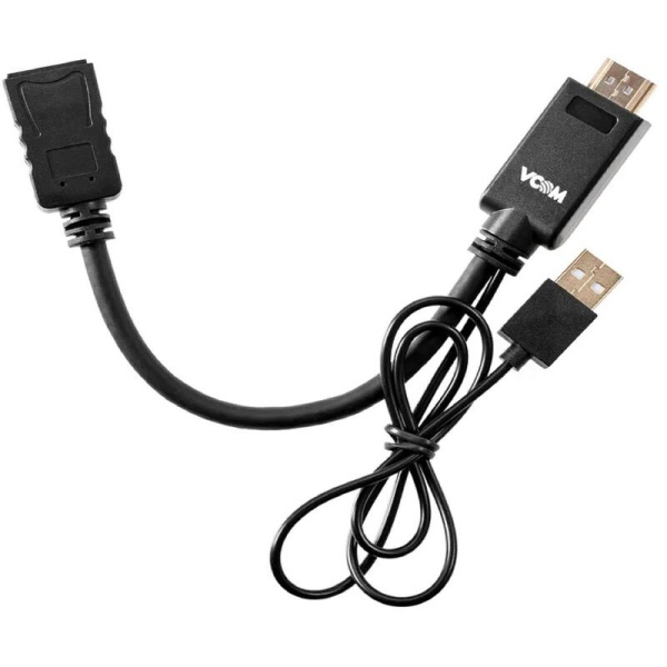 Кабель Vcom HDMI - USB - Displayport (гнездо) 0.15 метра (CG599E-0.15M)