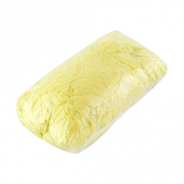 Бахилы одноразовые полиэтиленовые повышенной плотности 35 мкм желтые (3,5 г, 50 пар в упаковке)