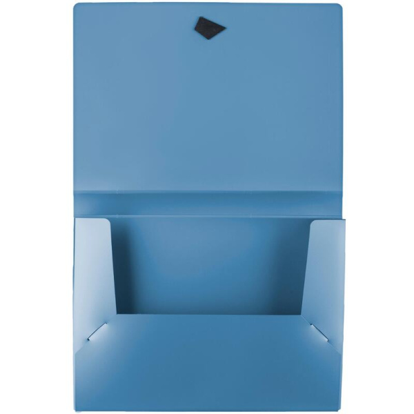 Папка на резинках Attache Metallics А4 40 мм пластиковая до 200 листов  синяя (толщина обложки 0.8 мм)