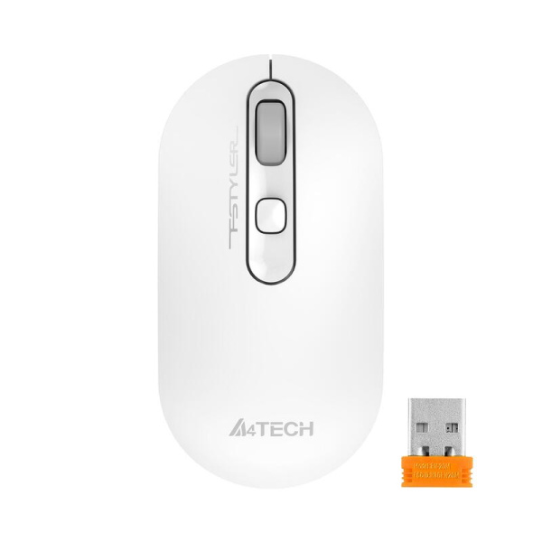 Мышь беспроводная A4tech Fstyler FG20S белая/серая (FG20S USB WHITE)