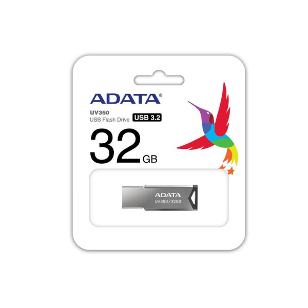 Флешка USB 3.2 32 ГБ Adata UV350 (AUV350-32G-RBK)