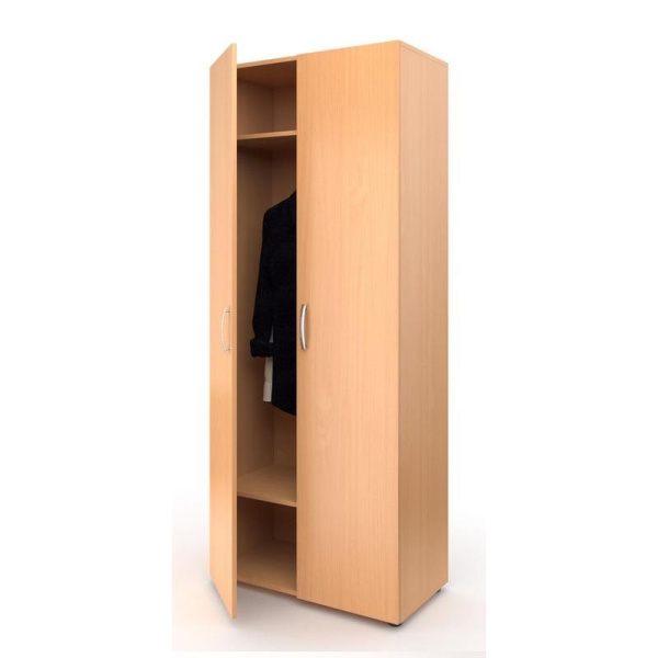 Шкаф МЕТ для одеждый широкий (бук, 800х420х1950 мм)