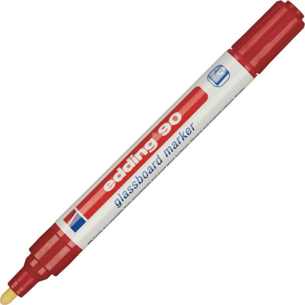 Набор маркеров для стеклянных досок Edding 90 (толщина линии 2-3 мм, 5  штук в упаковке)