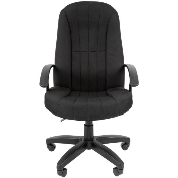 Кресло для руководителя К-85 LT черное (ткань, пластик)