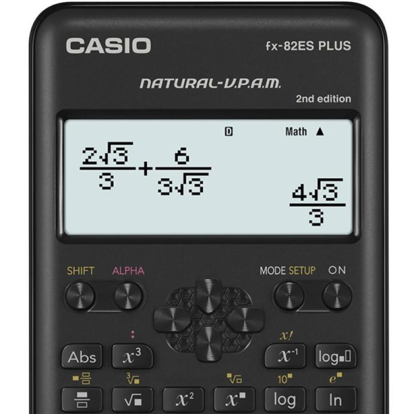 Калькулятор Casio FX82ES Plus 10+2-разрядный 252 функции